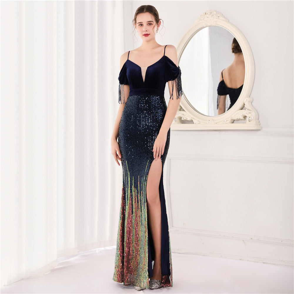 Athena-18829-Halter Long Evening Dress