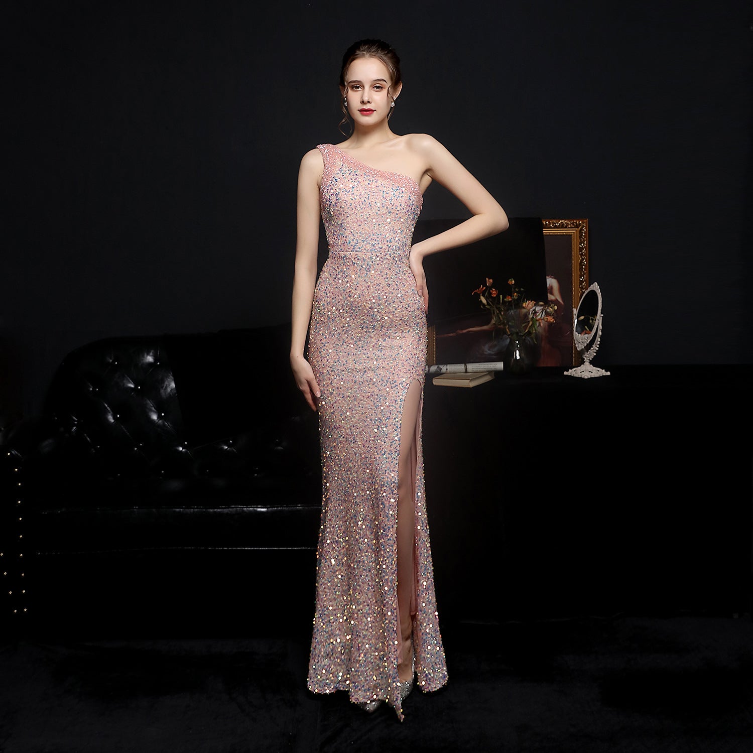 Epona-18588-Colourful Beaded Formal Dress