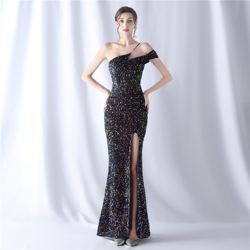 Astarte-18682-Highly Crafted Colourful Beaded Formal Dress