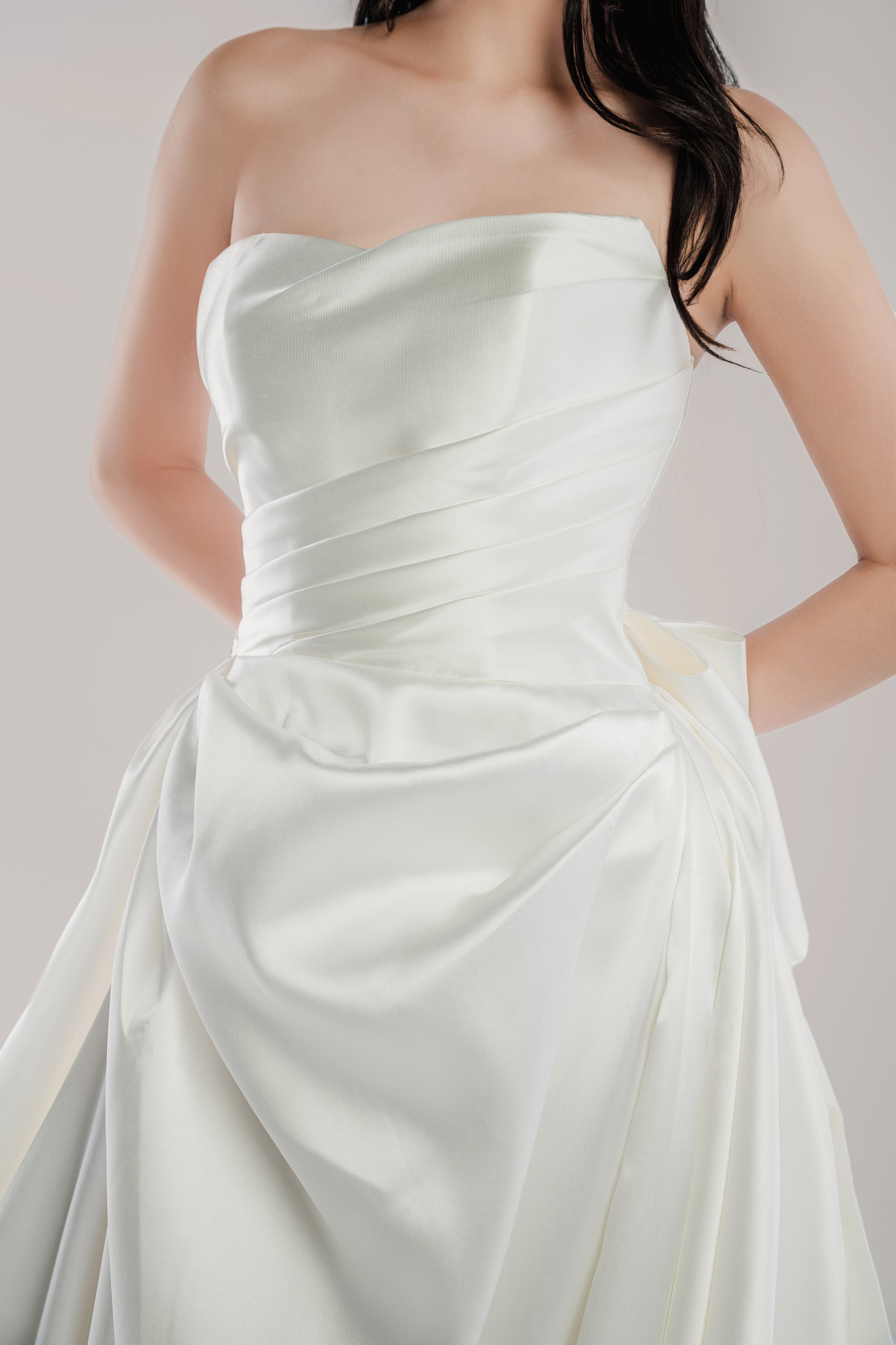 Luneth-020 A-Line Satin Wedding Dress