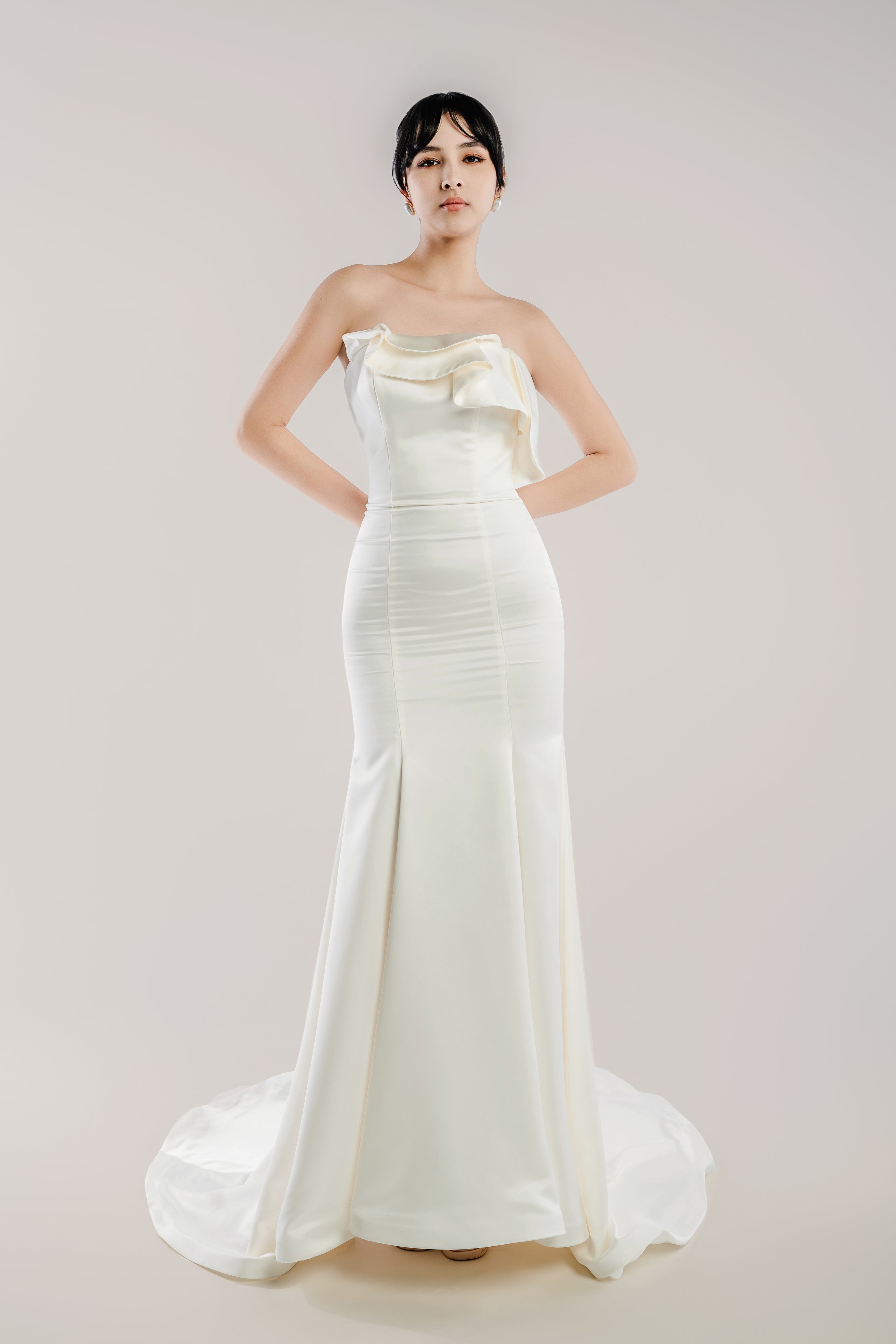 Aya-007 strapless Wedding Dress